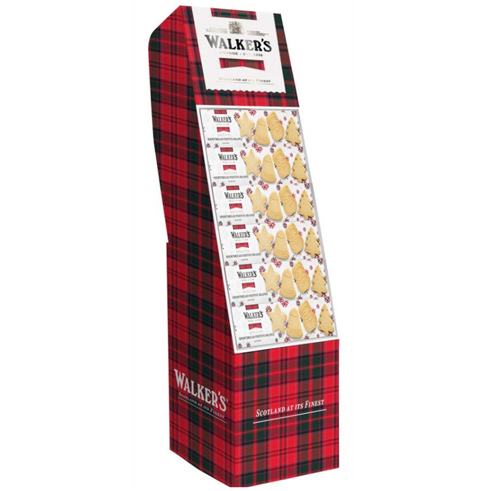 Walkers Shortbread 48-ct Festive Shapes Shipper 6.2oz