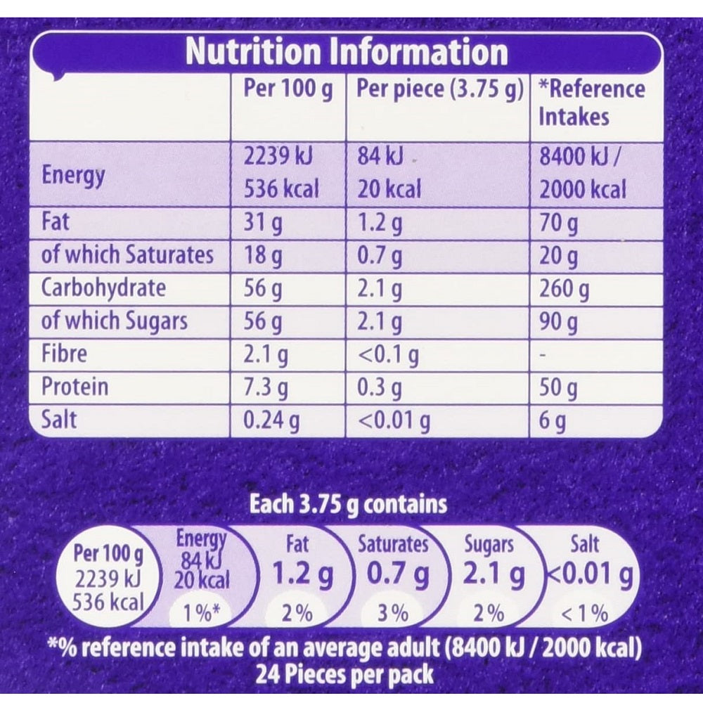C'bury Dairy Milk Advent Calendar Christmas Chocolate 90g