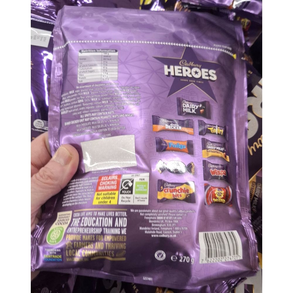 C'bury Heroes Chocolate Pouch 270g