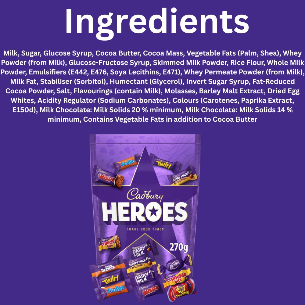 C'bury Heroes Chocolate Pouch 270g
