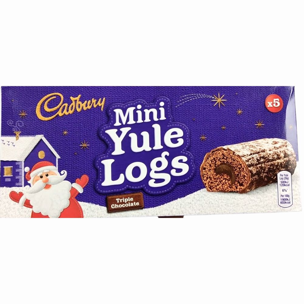 Cadbury Mini Yule Logs Chocolate 5pk 110g