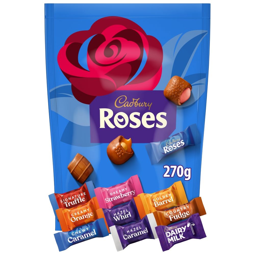 C'bury Roses Chocolate Pouch 270g