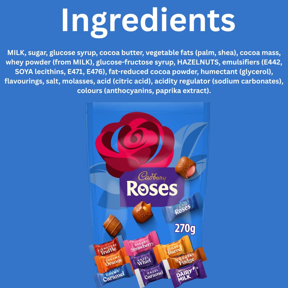 C'bury Roses Chocolate Pouch 270g