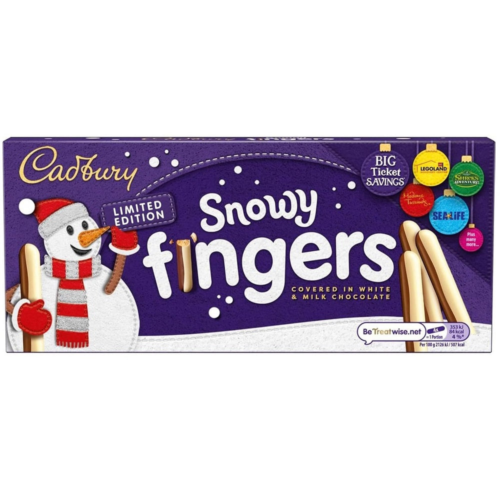 Cadbury Snowy Fingers Chocolate 115g