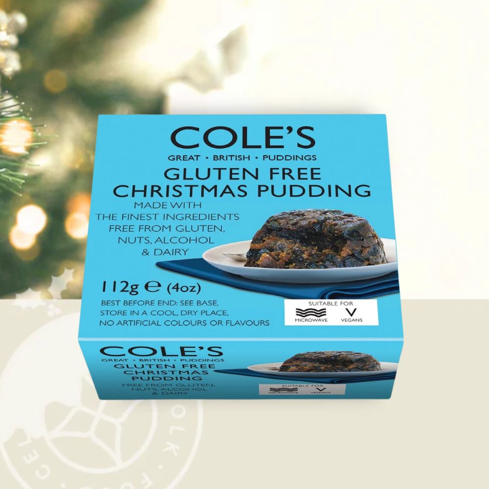 Cole's Puddings Gluten Nuts And Alcohol Free Christmas Pudding 112g