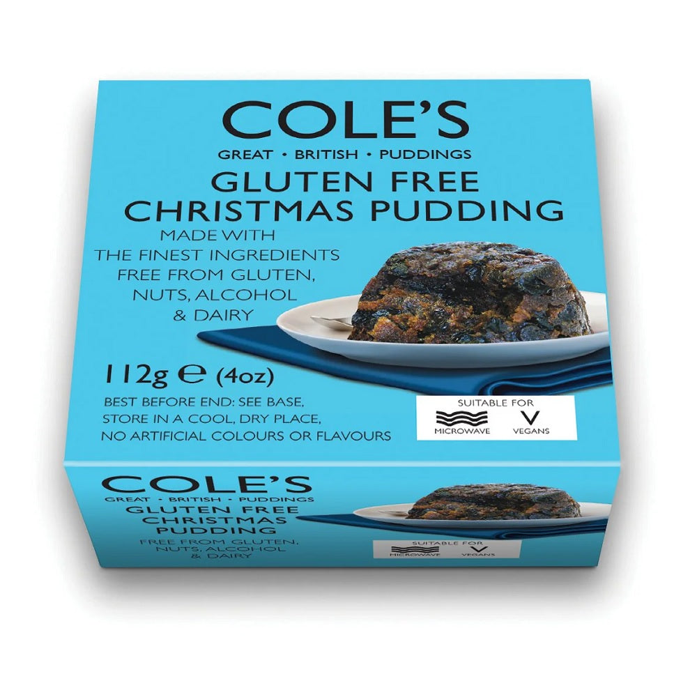Cole's Puddings Gluten Nuts And Alcohol Free Christmas Pudding 112g