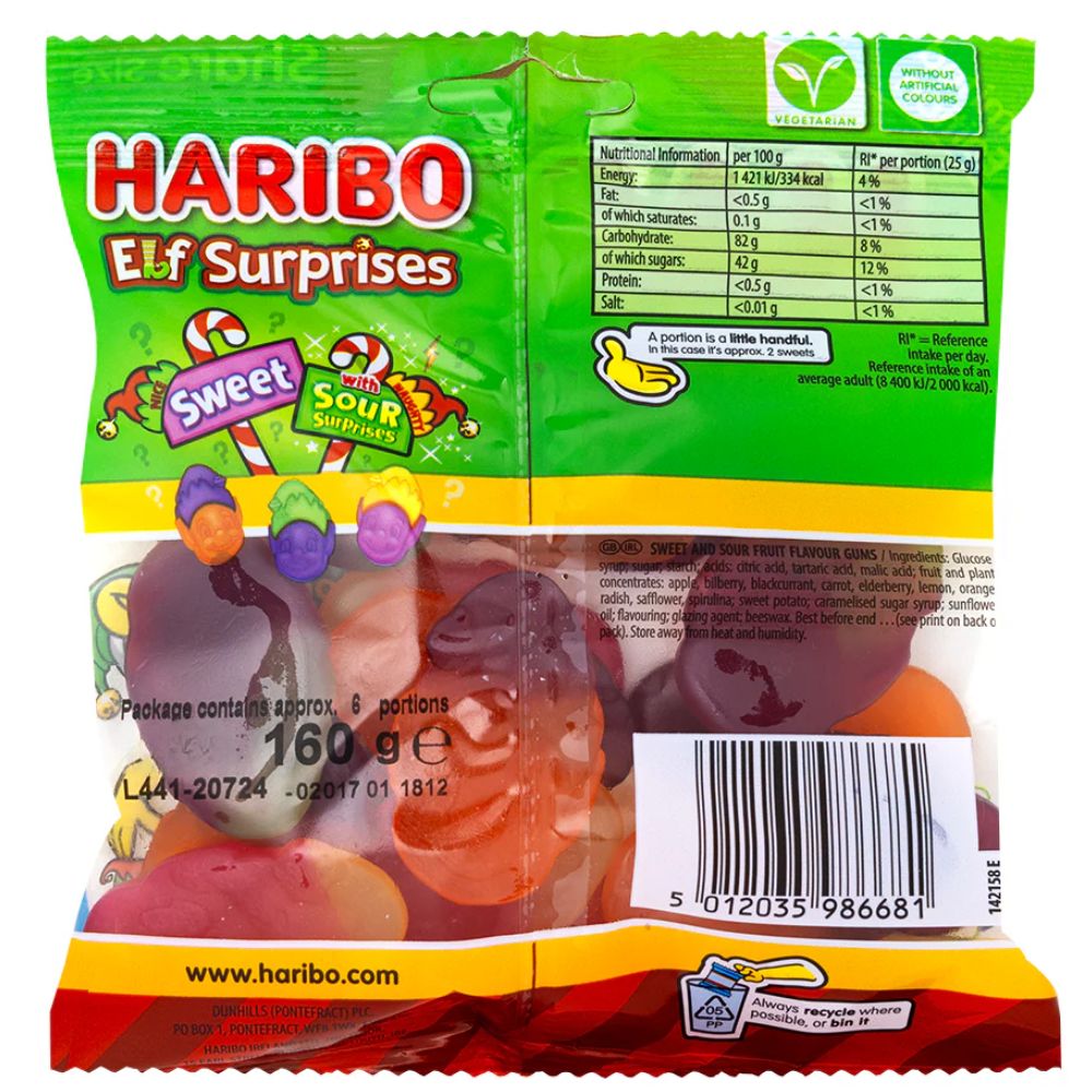 Haribo Elf Buddies Sweets 60g