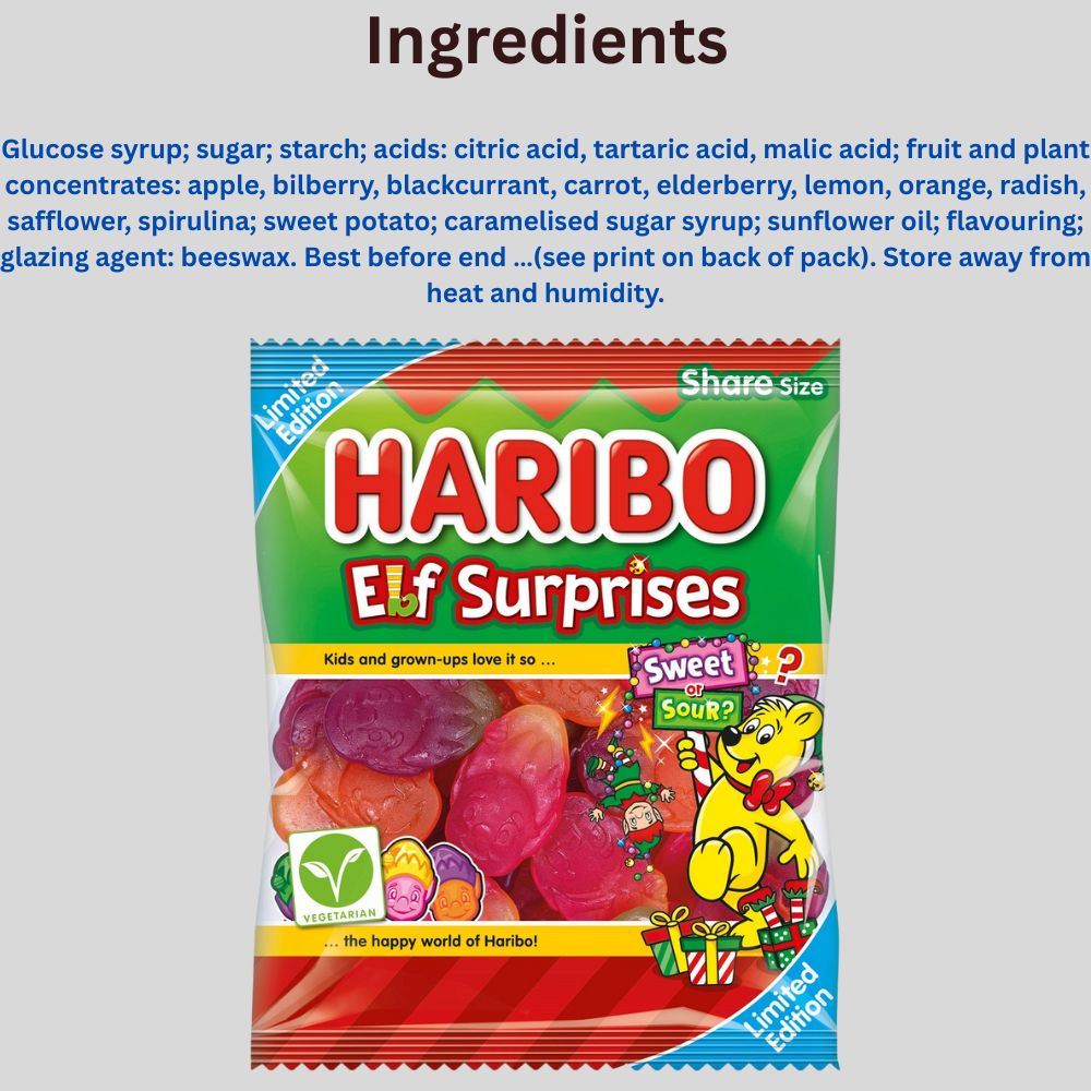 Haribo Elf Buddies Sweets 160g