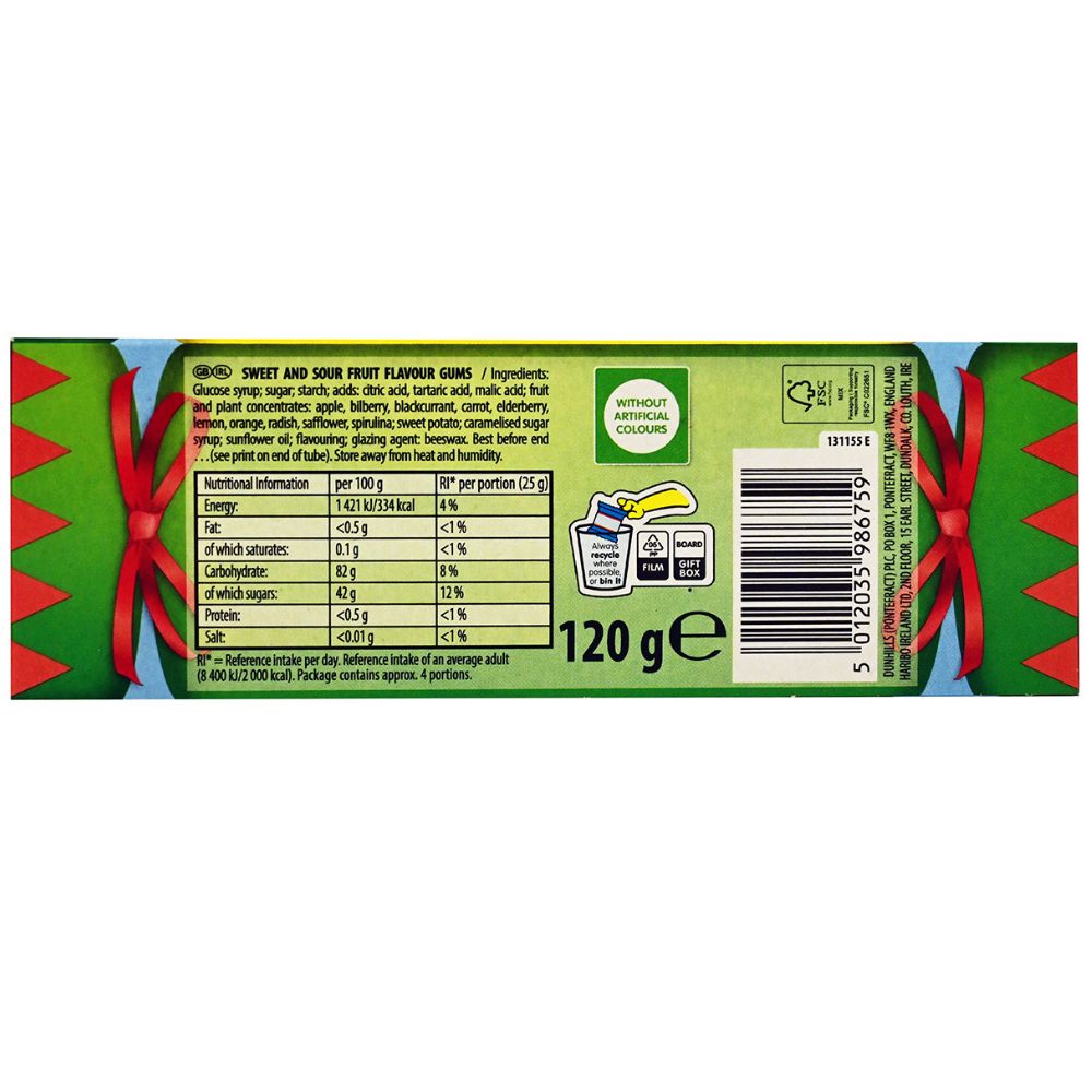 Haribo Elf Buddies Tube Sweets 120g
