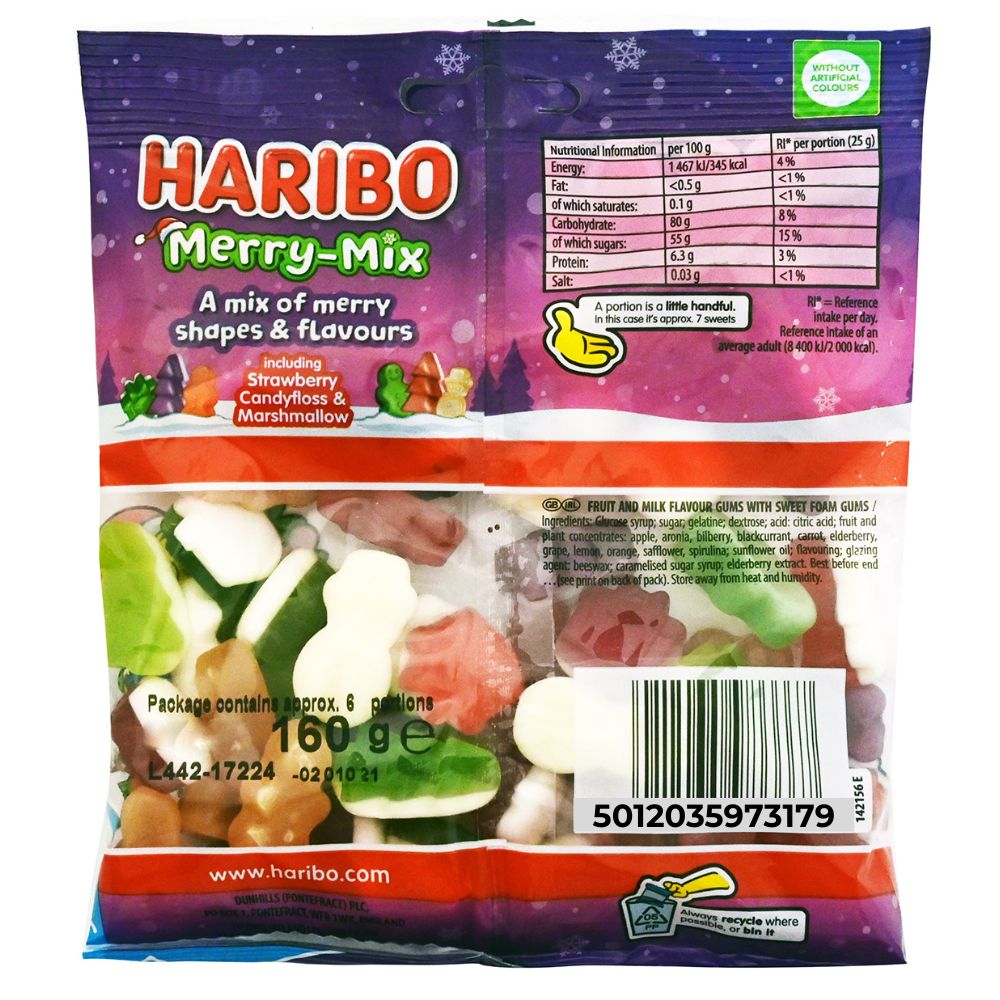 Haribo Merry Mix Minis Sweets 10pk 160g