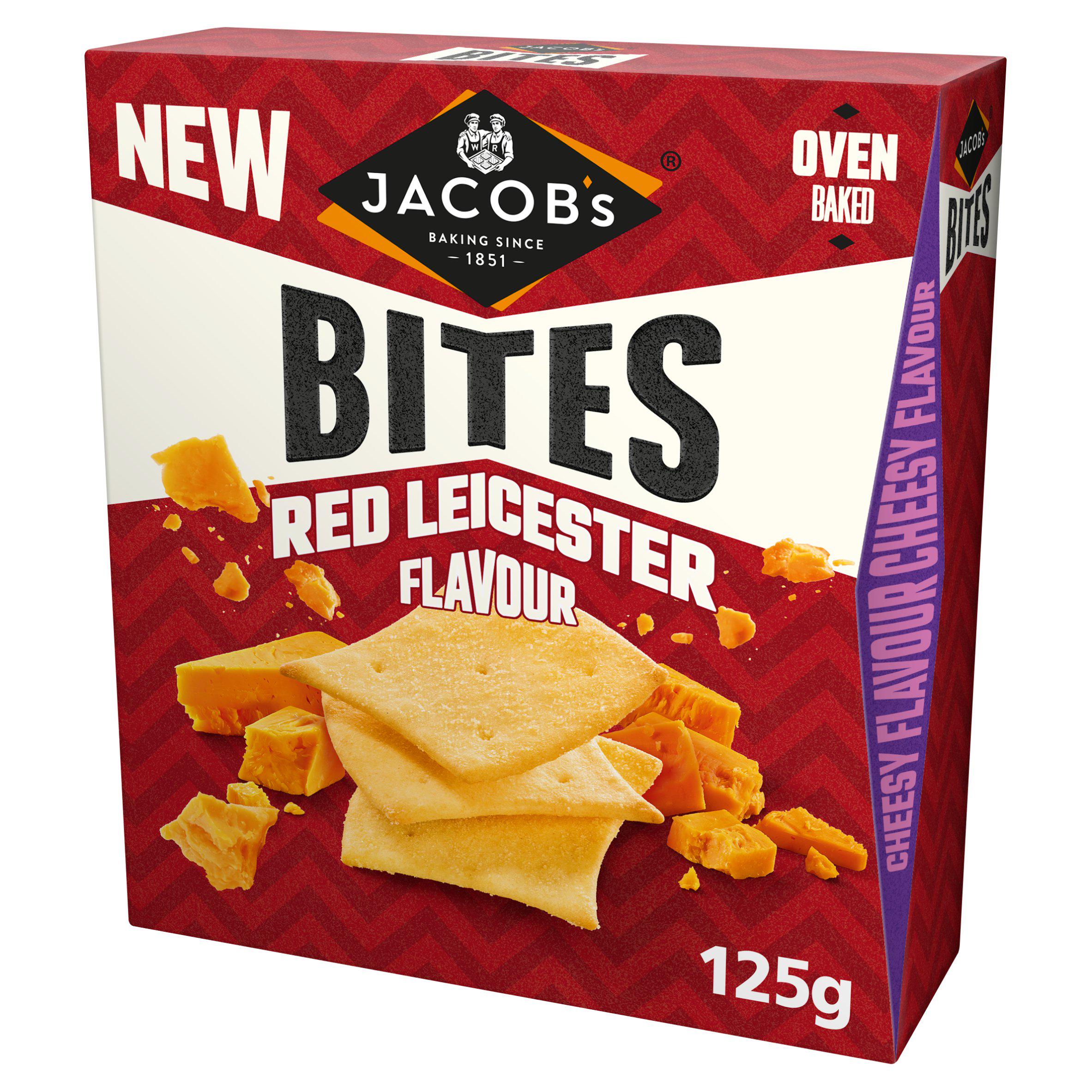 Jacob's Red Leicester Flavour Bites 125g