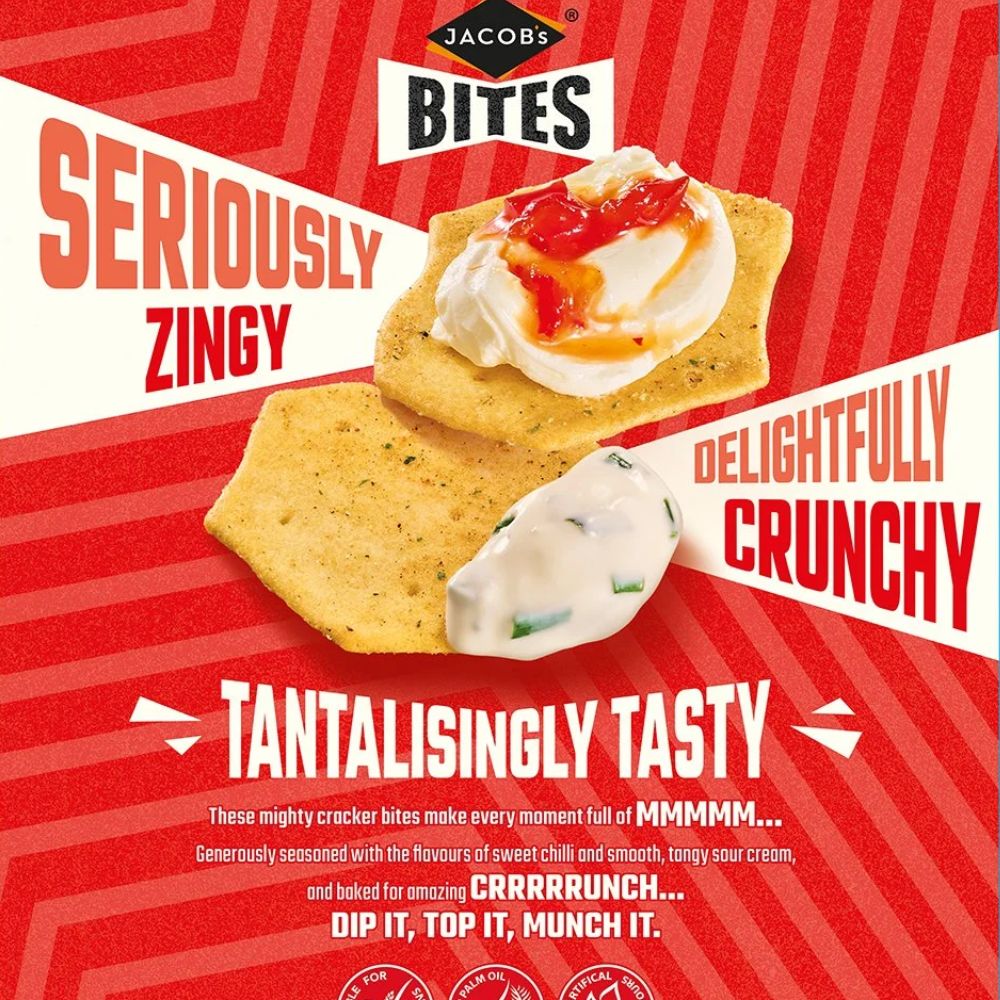 Jacob's Bites Sweet Chilli & Sour Cream 125g