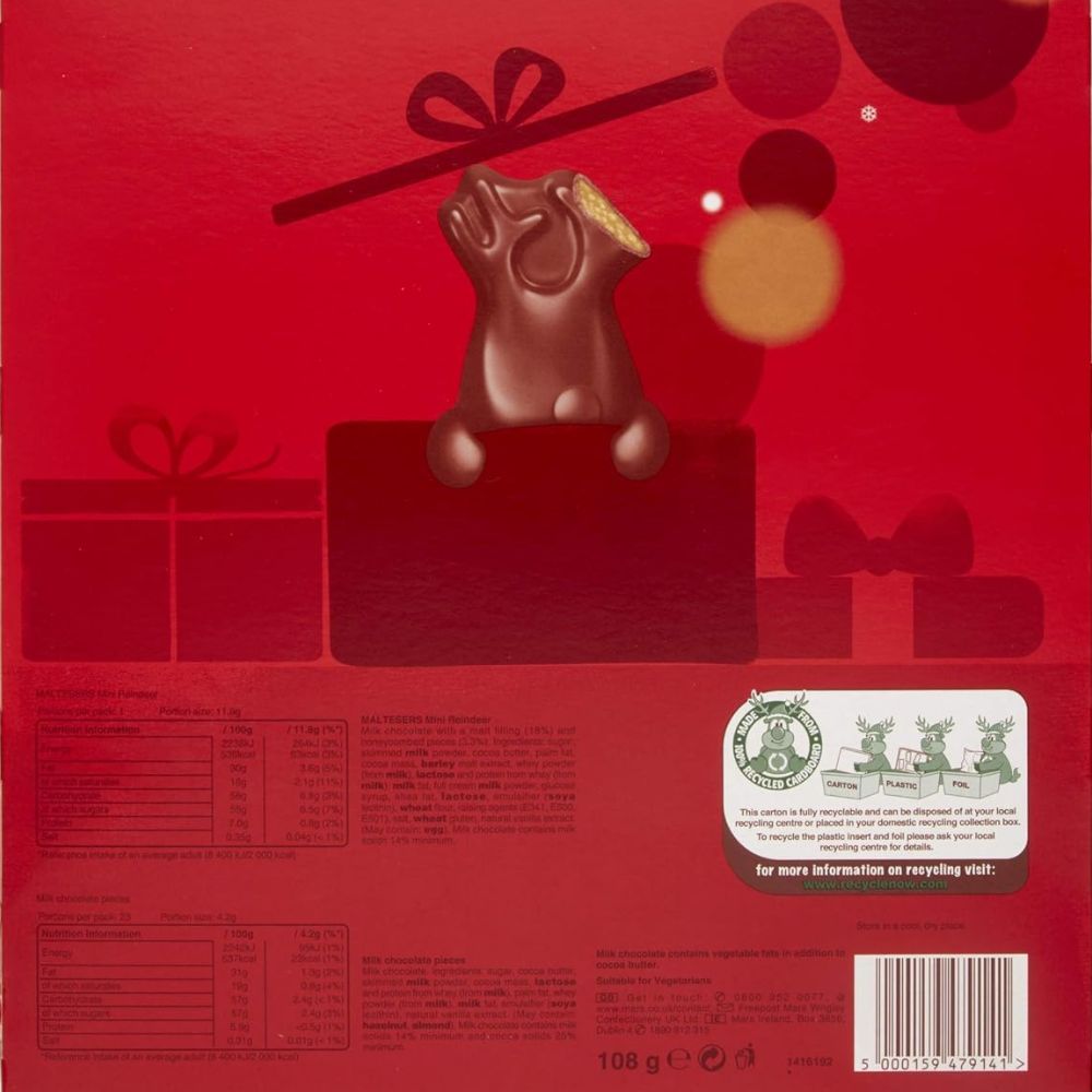 M'ltesers Mini Reindeer Advent Calendar 108g