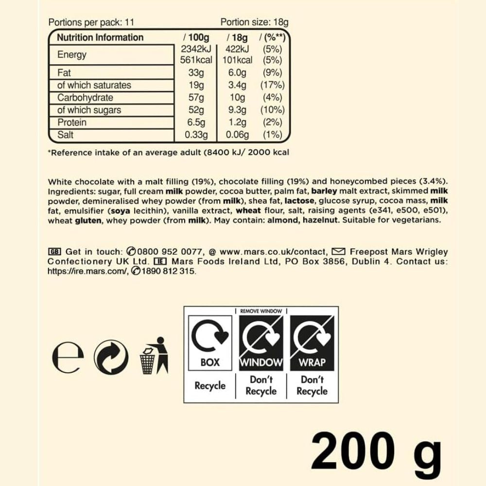 M'ltesers White Truffles Chocolate Medium Gift Box 200g