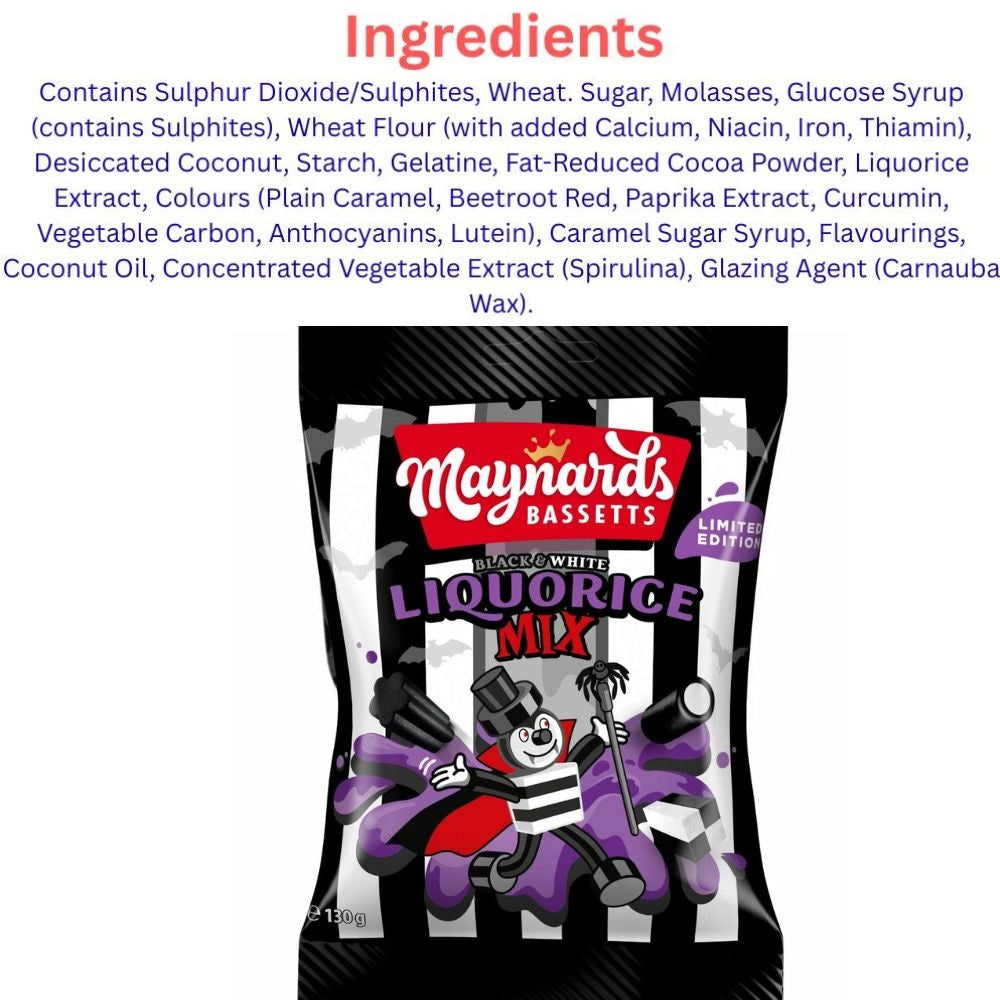 Maynards Bassetts Liquorice Allsorts Bags 130g