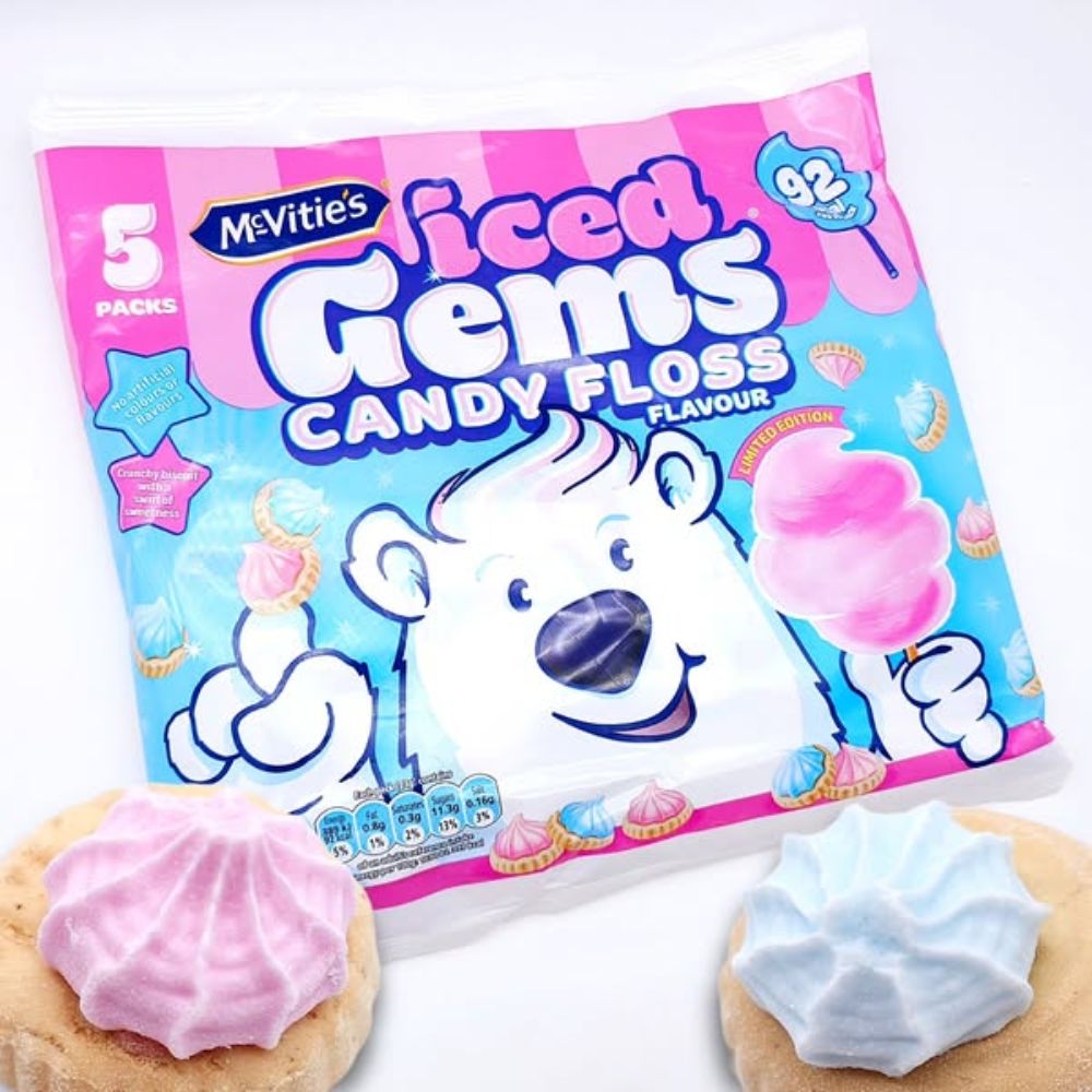 McVitie's Candyfloss Iced Gems 5pk (5X23G) 115g