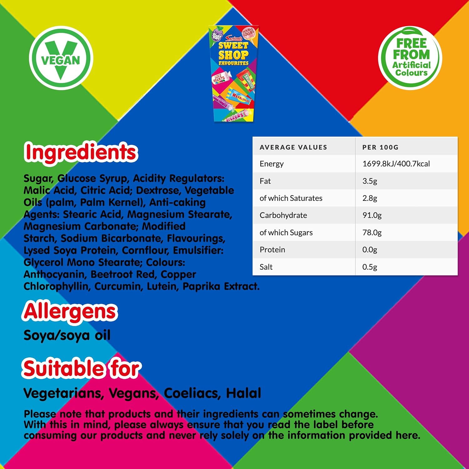 Swizzels Matlow Sweet Shop Favourites Carton 324g