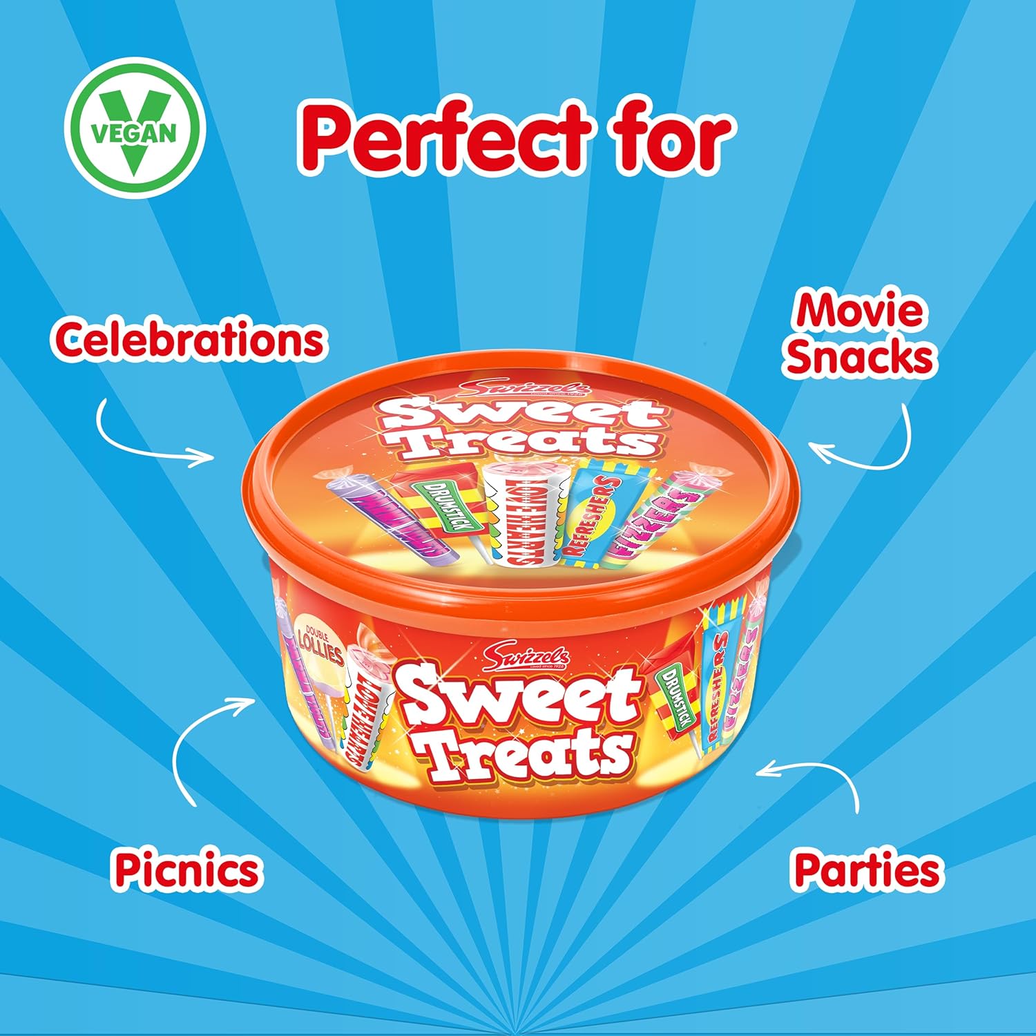 Swizzels Matlow Sweet Treats Tub 600g