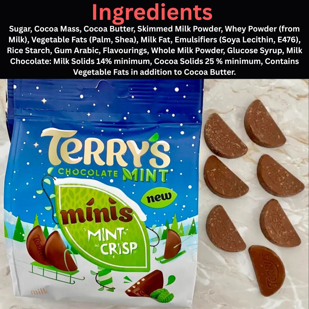 Terry's Chocolate Mint Crisp Minis 80g