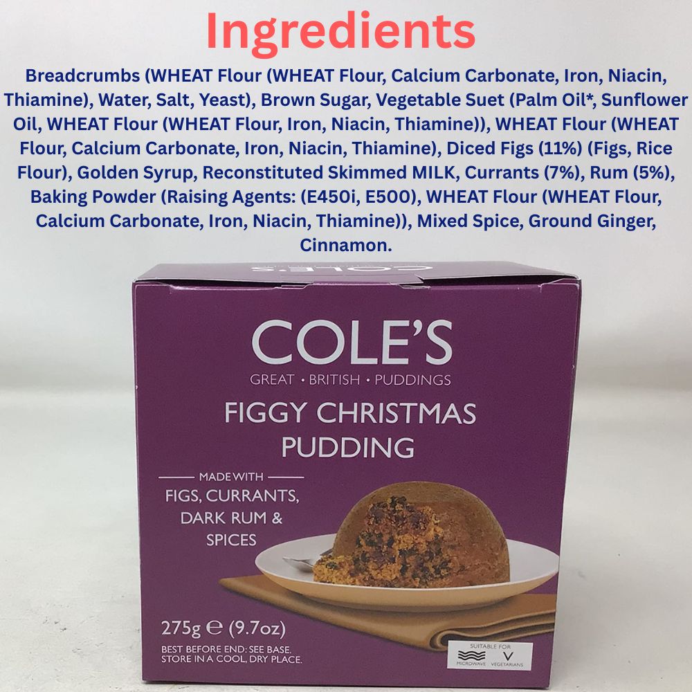 Cole's Figgy Christmas Pudding 275g