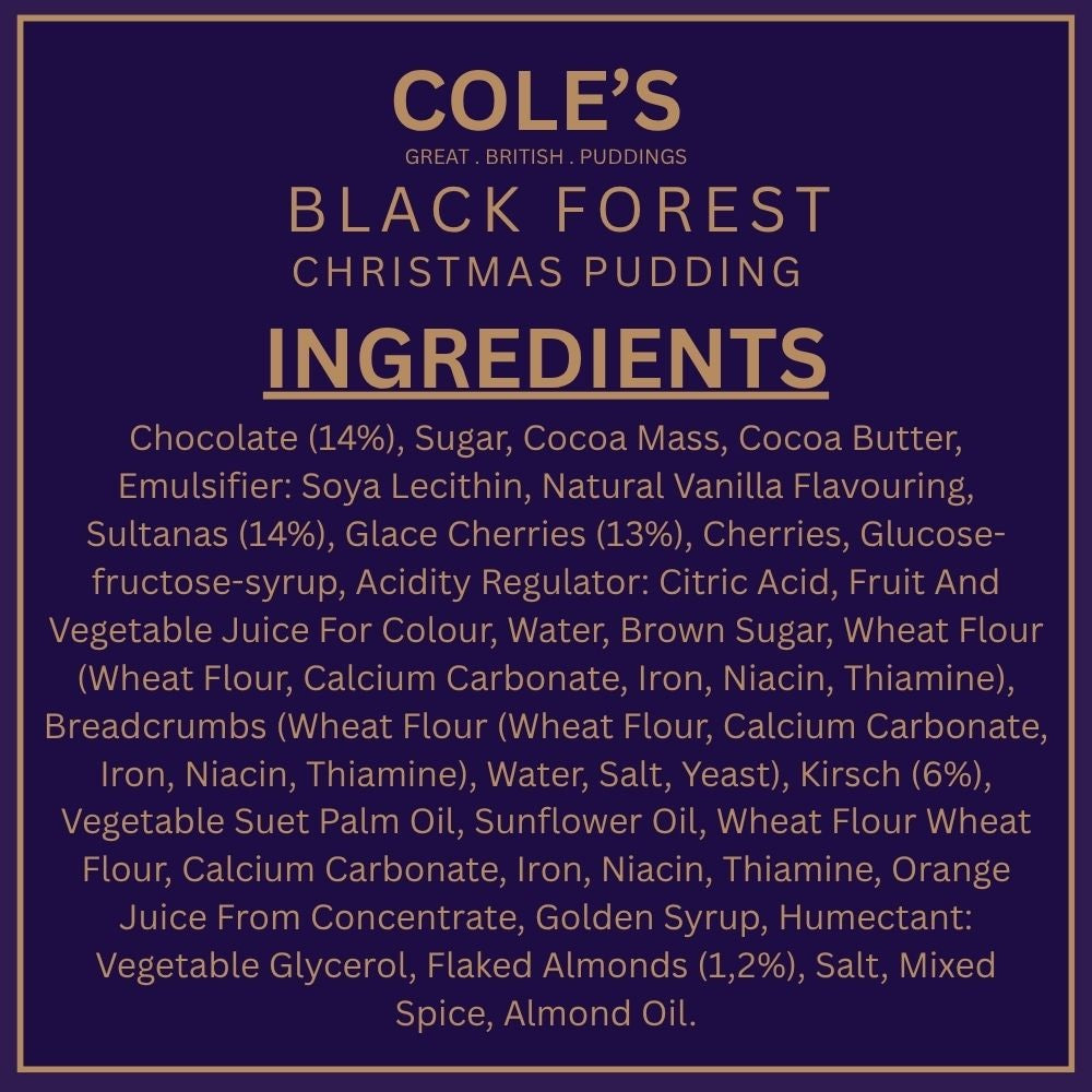 Cole's Black Forest Pudding 454g