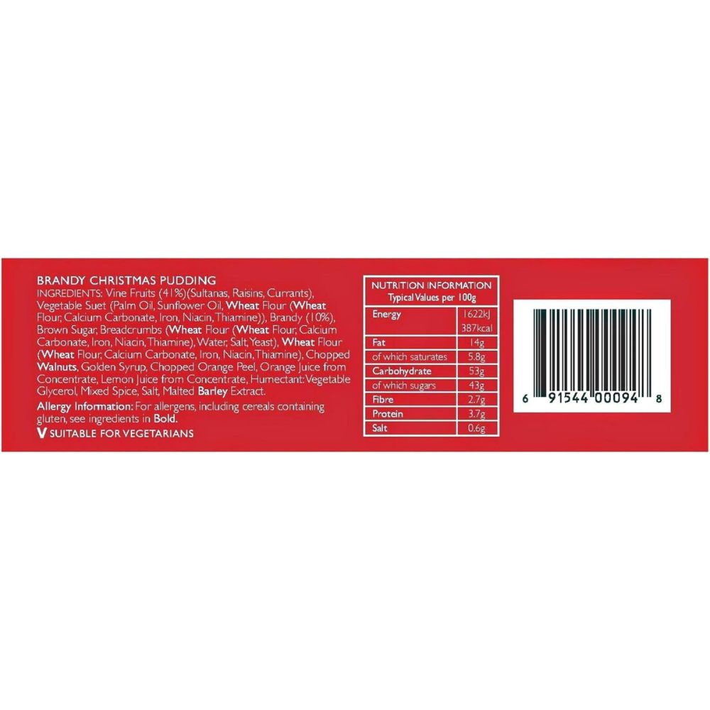 Cole's Brandy Christmas Pudding Twin Pack (2X125G) 250g