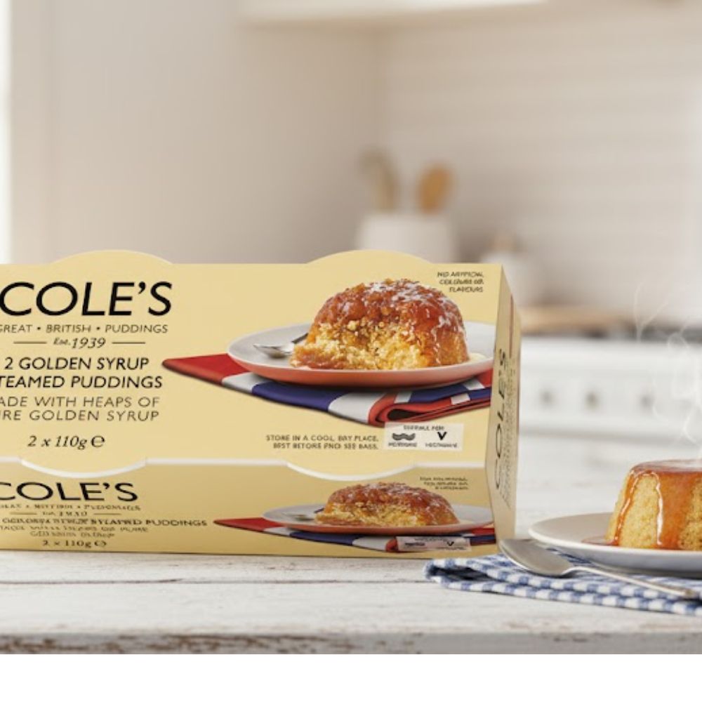 Cole's Golden Syrup Steamed Pudding Twin Pack (2X110g) 220g