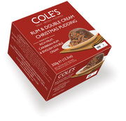 Cole's Boxed Rum And Double Cream Christmas Pudding 350g
