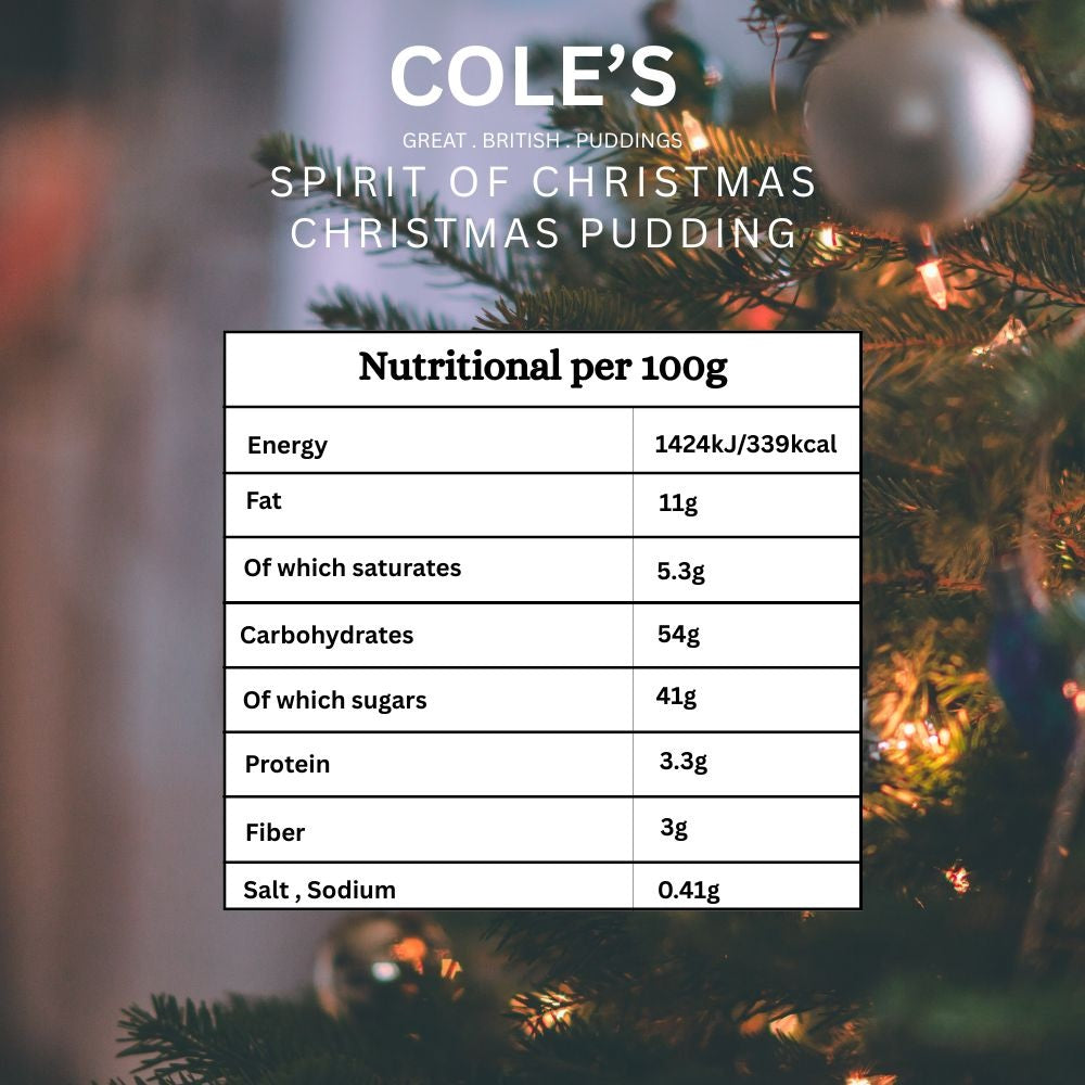Cole's The Spirit Of Christmas Pudding 454g