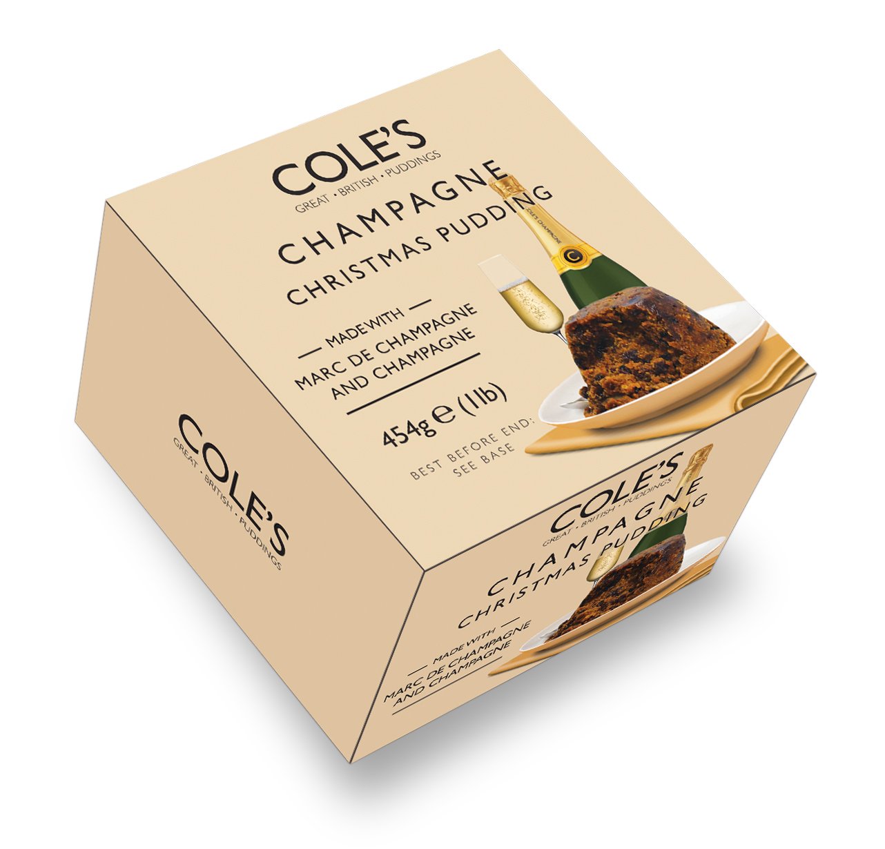 Cole's Champagne Christmas Pudding 454g