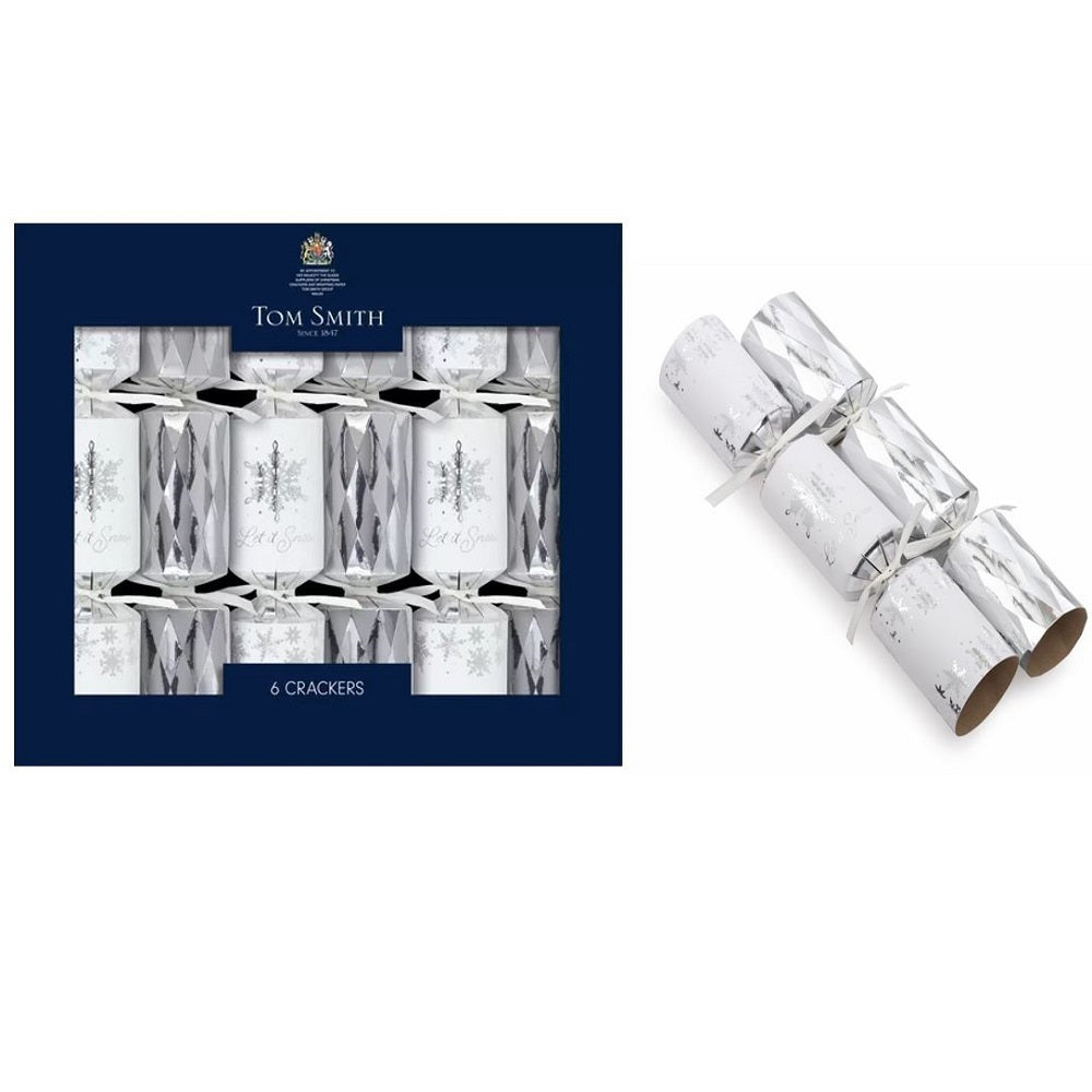 Tom Smith Crackers - 6X8" Silver Luxury Tree