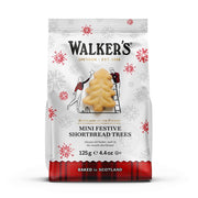 Walkers mini festive shortbread trees 4.4oz bag of Scottish Christmas biscuits