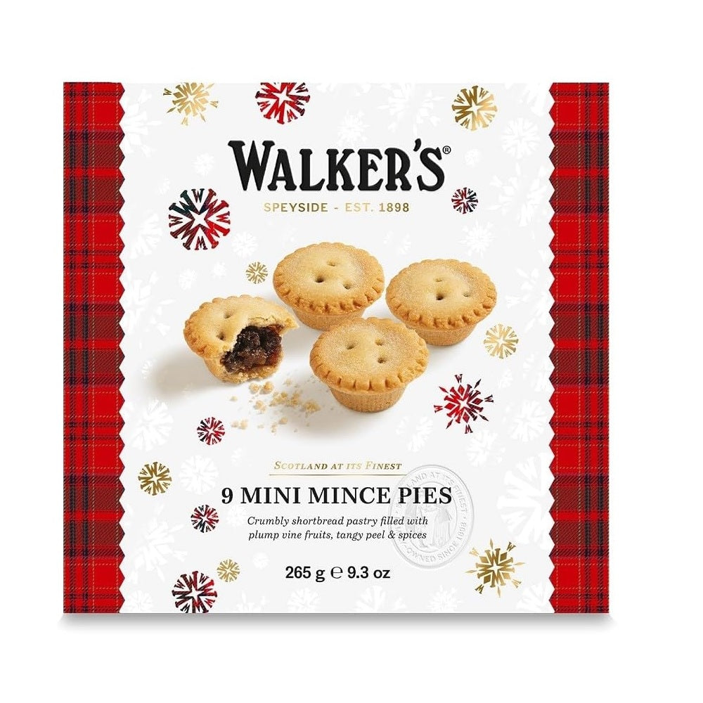 Walkers Shortbread mini mince pies 9.3oz festive Scottish Christmas treats