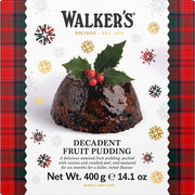 Walkers luxury rich fruit plum pudding 14.1oz traditional Christmas dessert