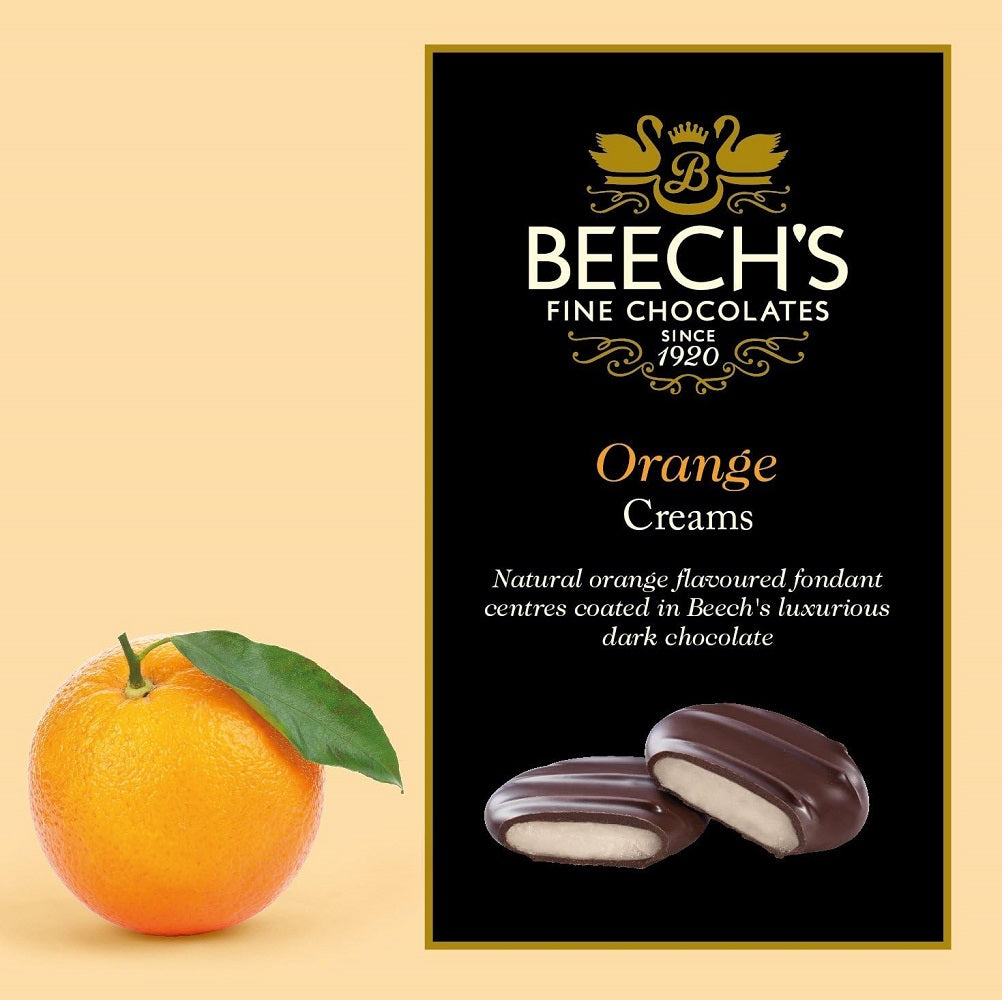Beech's orange cream milk chocolates, 100g