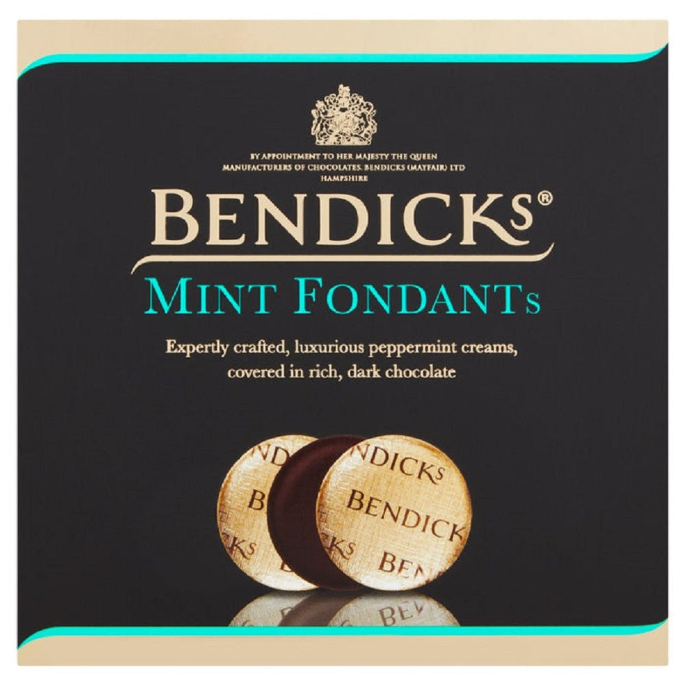 Bendicks Mint Fondant Chocolates 180g British dark chocolate mint box