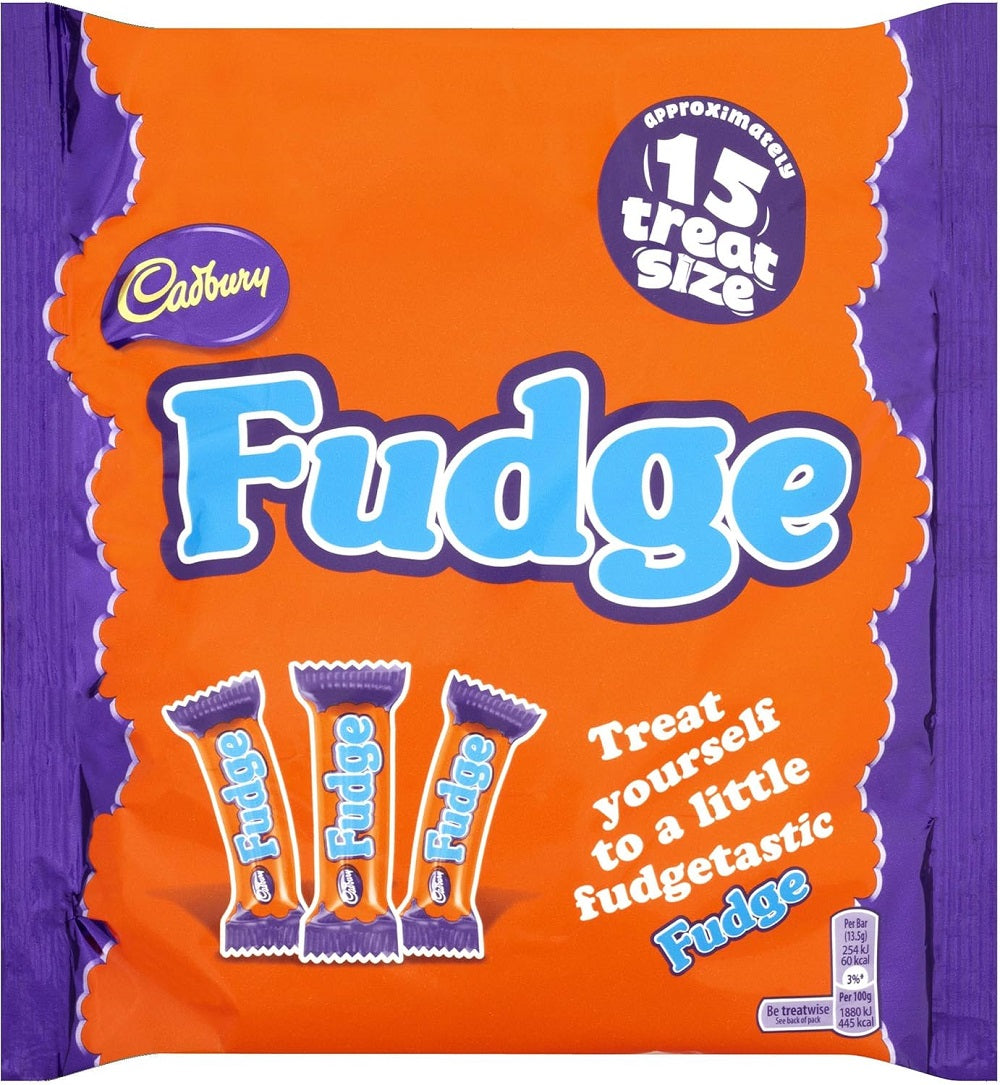 Cadbury Fudge Chocolate Bag 202G – UK Christmas confectionery sharing pack