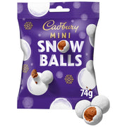 Cadbury Mini Snow Balls 74G – UK Christmas chocolate stocking filler