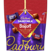 Cadbury Biscoff milk chocolate sharing pouch, 230g