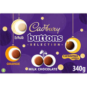 Cadbury Dairy Milk Buttons Selection Box 340G – UK Christmas chocolate selection box gift