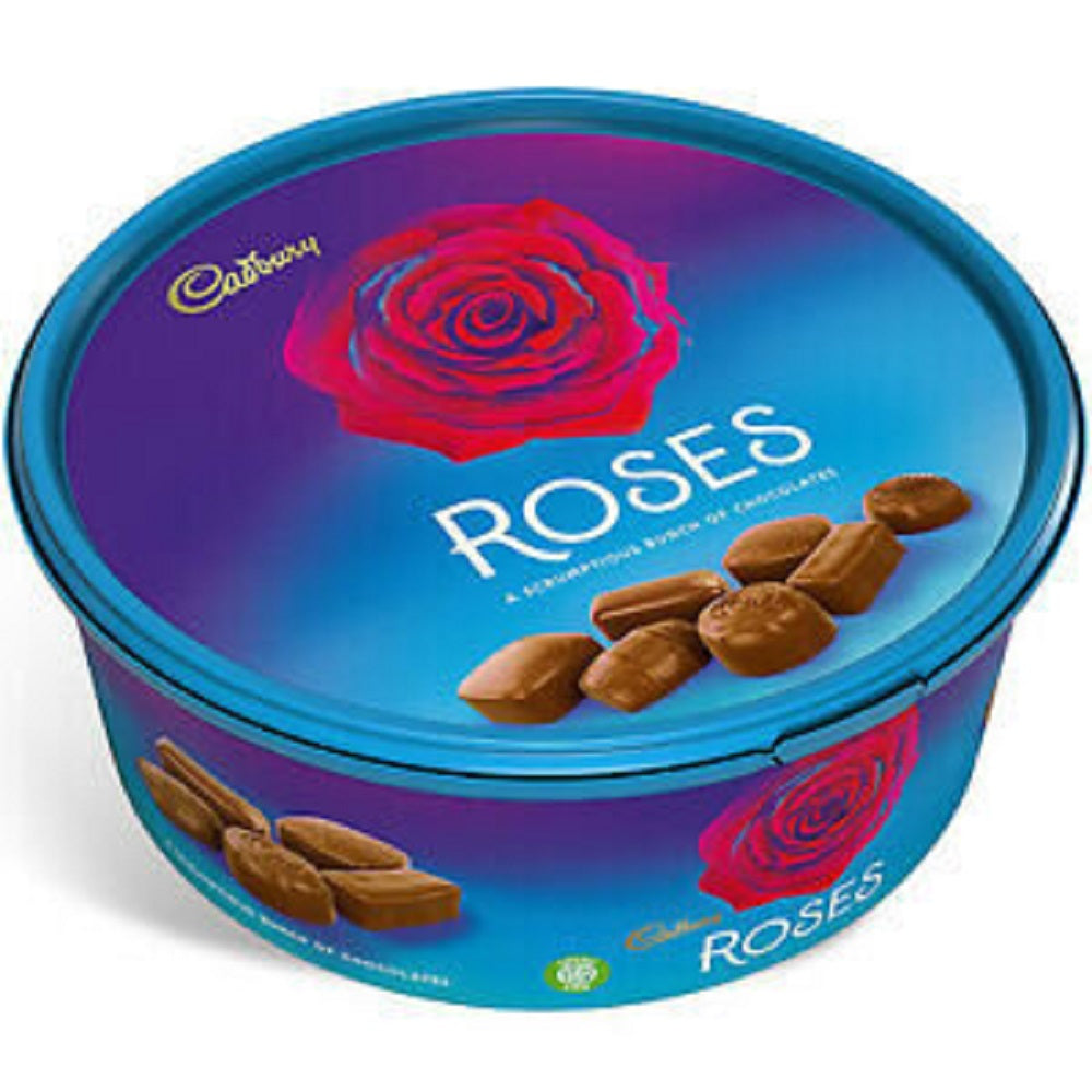 Cadbury Roses Tin 600G – UK Christmas confectionery gift tin