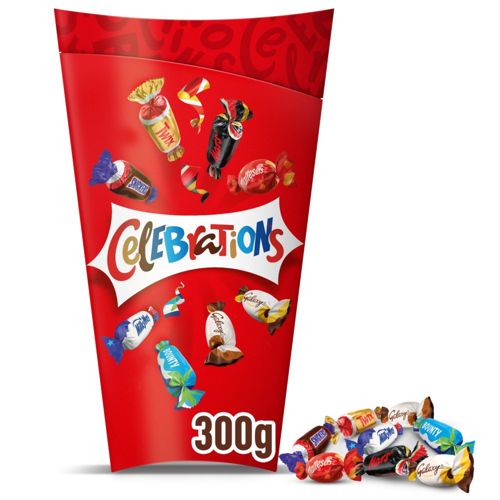 Celebrations assorted chocolate flip box, 300g
