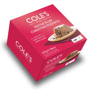 Cole's Festive Plum Pudding 227g – traditional British Christmas pudding with rich fruity and festive flavours.