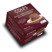 Cole's Black Cherry & Amaretto Rich Fruit Pudding 454g – luxury fruit dessert with black cherry and amaretto flavours.