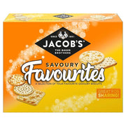 Jacob's Savoury Favourites Crackers Assortment 200g – assorted British savoury crackers for cheese and sharing.