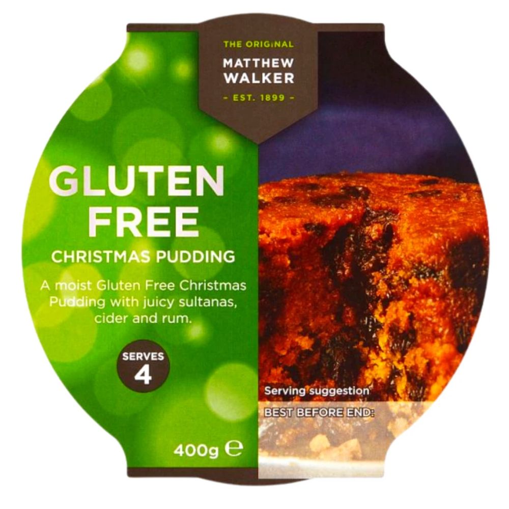 Matthew Walker Gluten Free Christmas Pudding 400g British festive dessert