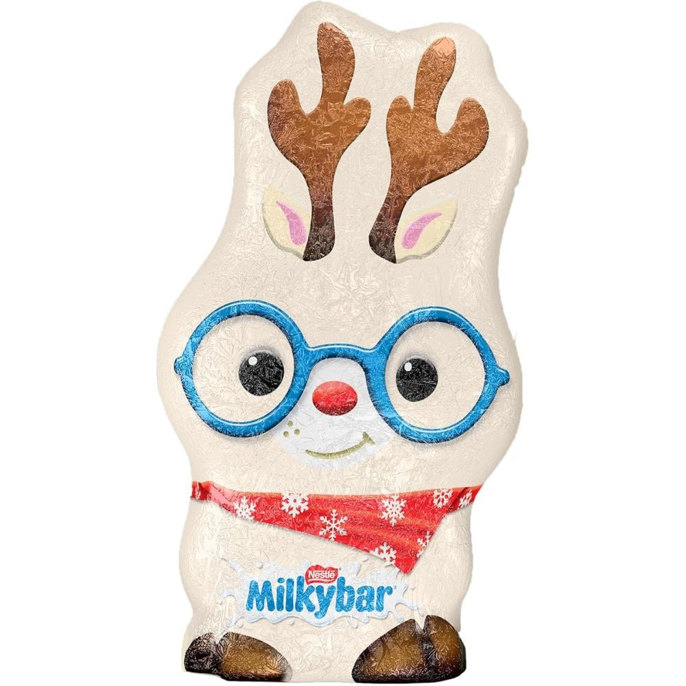 Milkybar Reindeer 88g white chocolate Christmas figure
