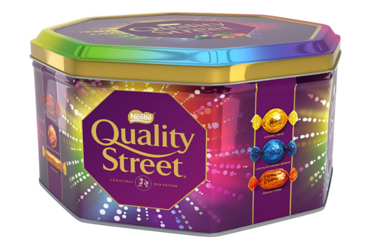 Nestlé Quality Street Chocolate Tin 1.936Kg – UK Christmas confectionery gift tin