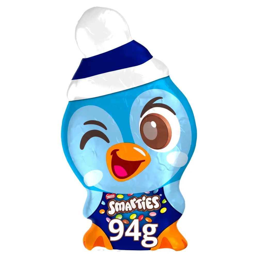 Smarties Christmas Penguin Milk Chocolate 94G – UK Christmas chocolate stocking filler