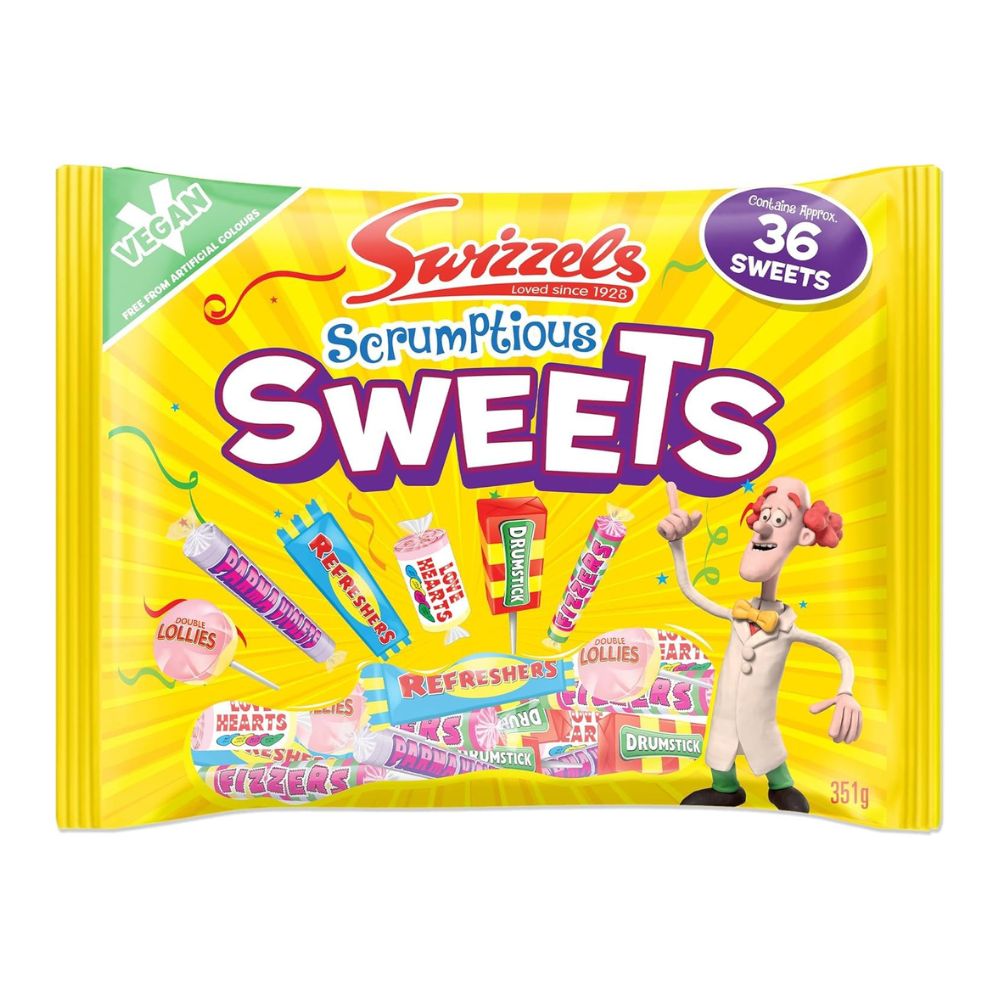 Swizzels Matlow Scrumptious Sweets 351g British sweets sharing bag